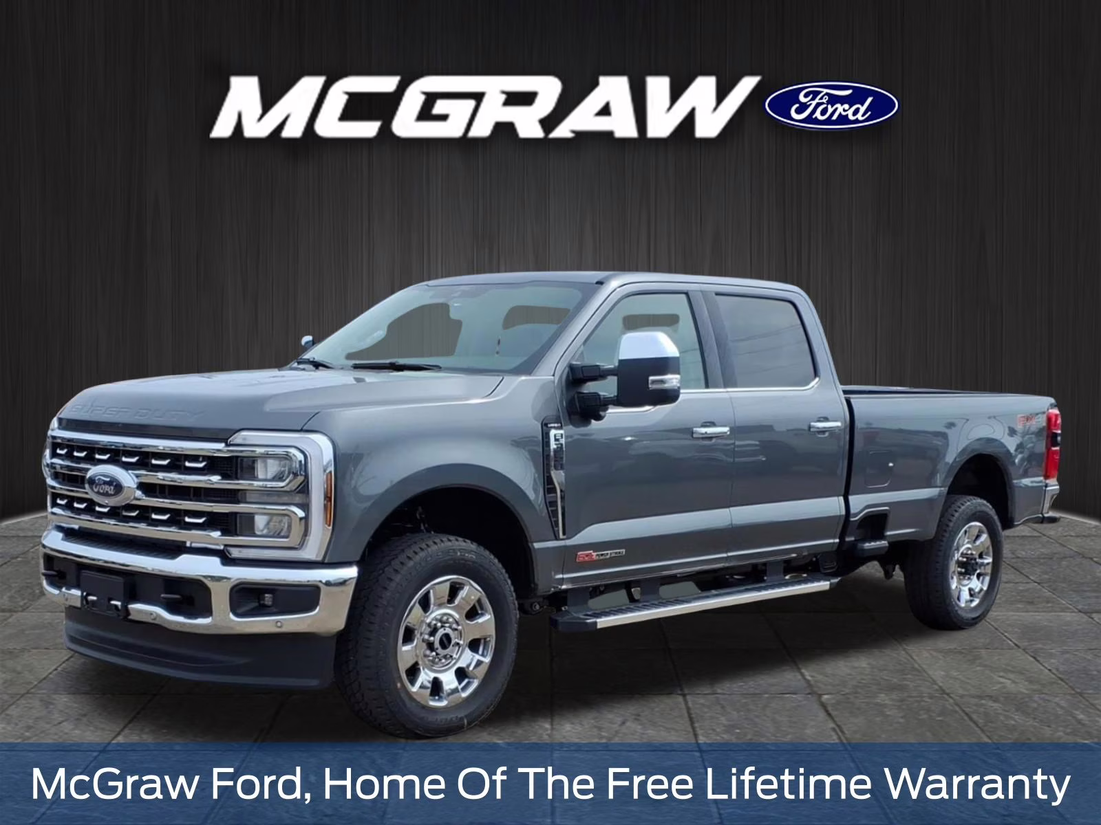 2026 Gray Metallic Ford Super Duty F-350 SRW Lariat 4X4 Truck