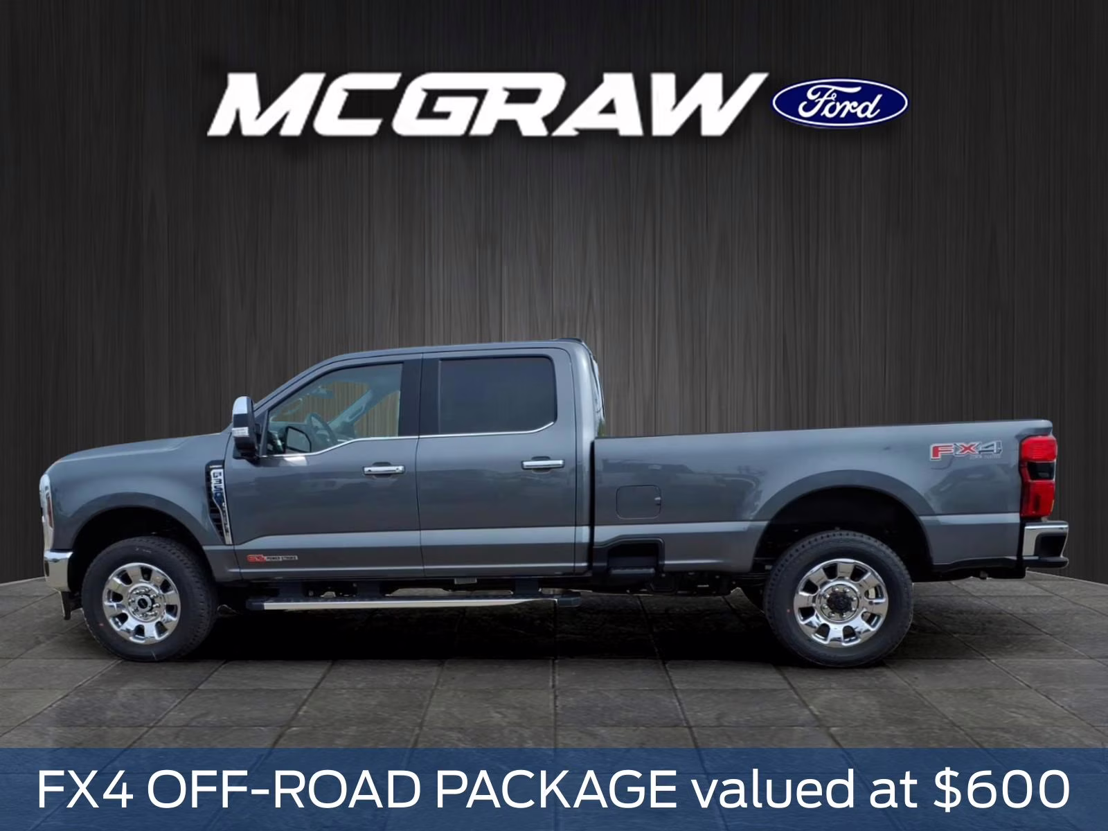 2026 Gray Metallic Ford Super Duty F-350 SRW Lariat 4X4 Truck