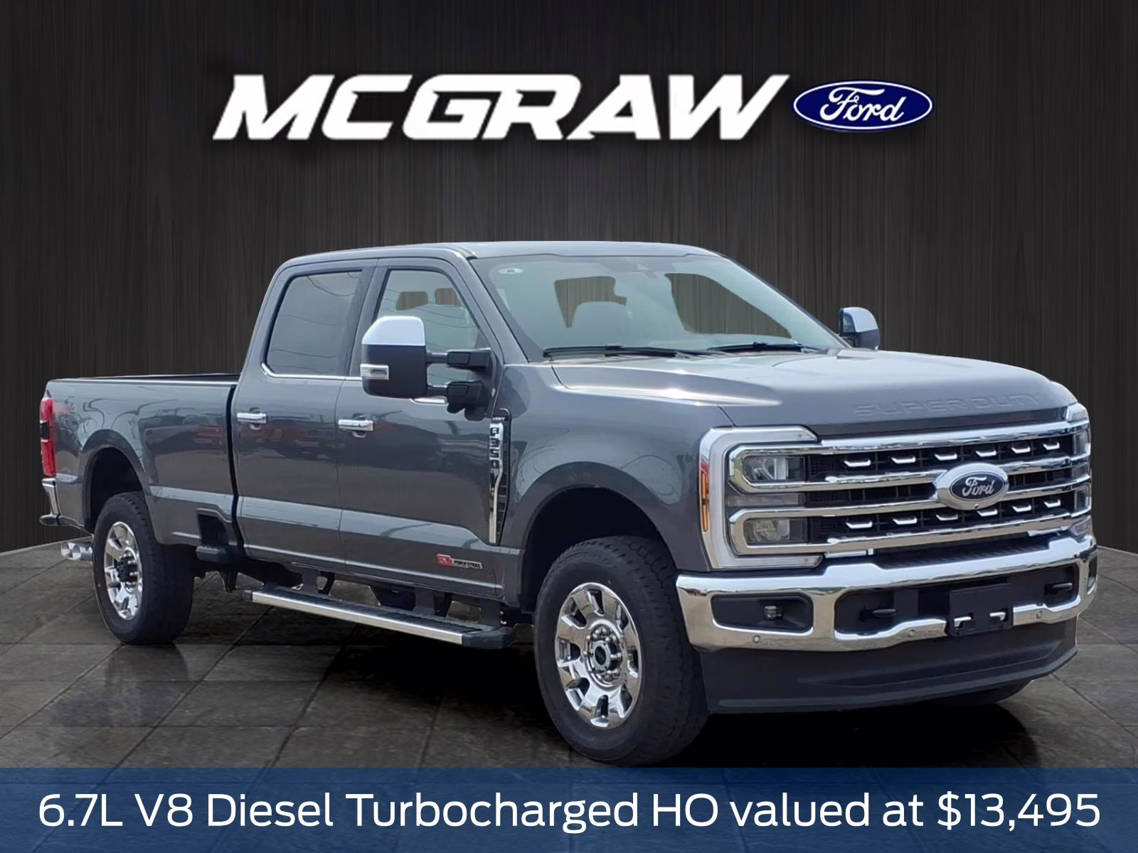 2026 Gray Metallic Ford Super Duty F-350 SRW Lariat 4X4 Truck