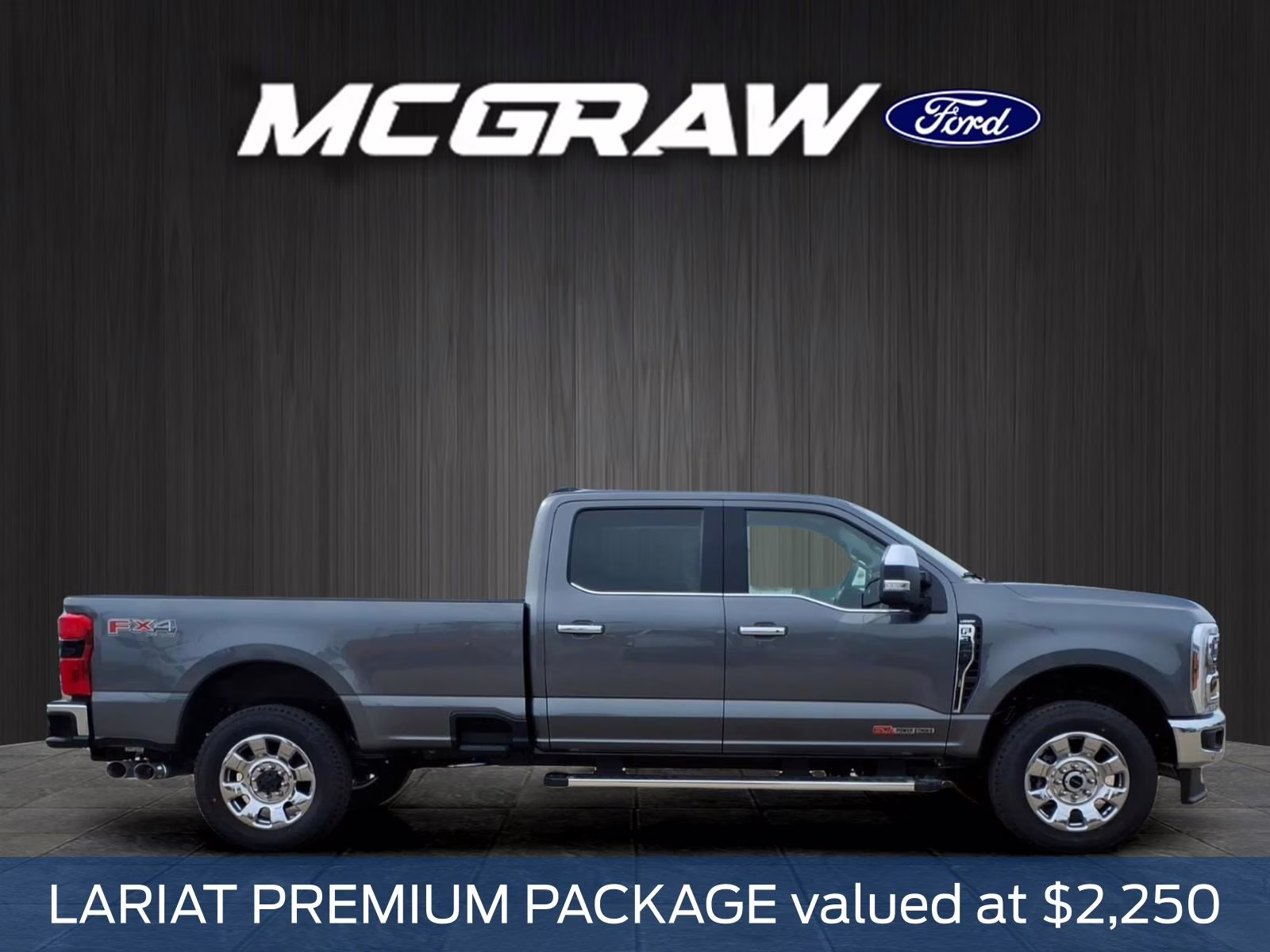 2026 Gray Metallic Ford Super Duty F-350 SRW Lariat 4X4 Truck