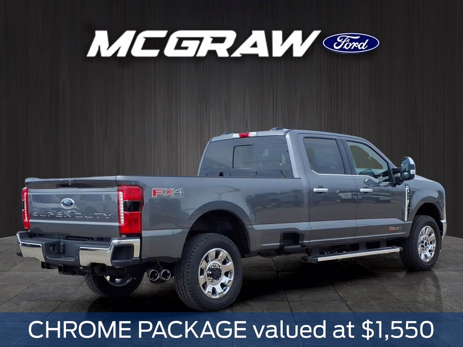 2026 Gray Metallic Ford Super Duty F-350 SRW Lariat 4X4 Truck