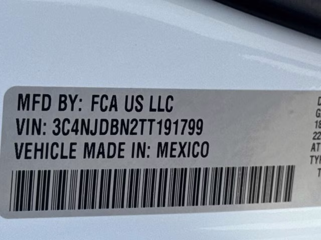 2026 Bright White Clearcoat Jeep Compass Latitude Altitude 4X4 SUV