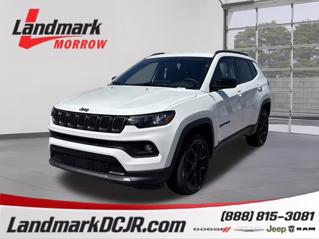 2026 Bright White Clearcoat Jeep Compass Latitude Altitude 4X4 SUV