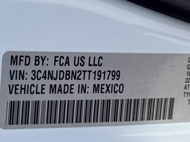 2026 Bright White Clearcoat Jeep Compass Latitude Altitude 4X4 SUV