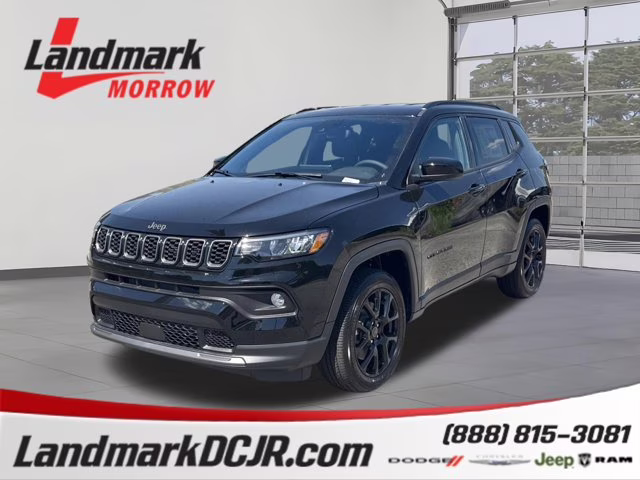 2026 Diamond Black Crystal Pearlcoat Jeep Compass Latitude Altitude 4X4 SUV