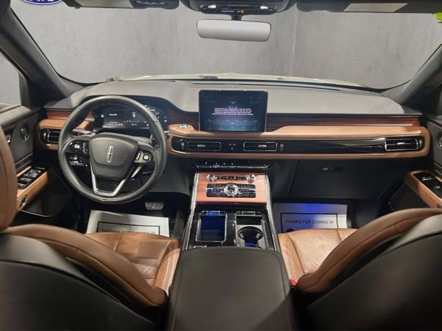 2023 Diamond Red Metallic Tinted Clearcoat Lincoln Aviator Reserve AWD SUV