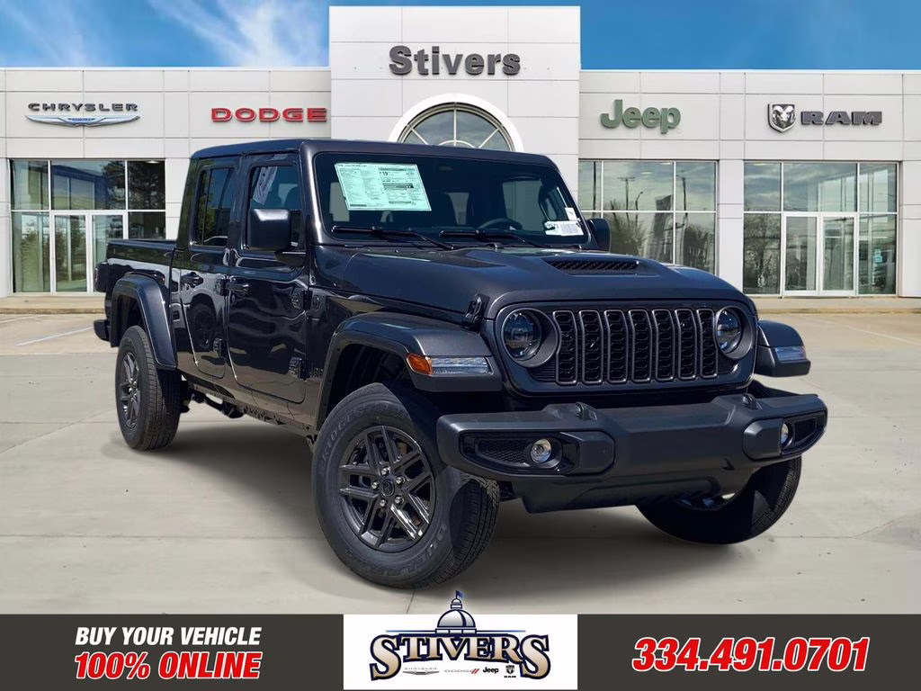 2026 Granite Crystal Metallic Clearcoat Jeep Gladiator Sport S 4X4 Truck