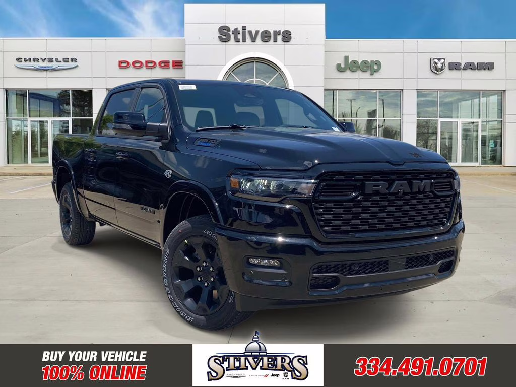 2026 Diamond Black Crystal Pearlcoat Ram 1500 Big Horn/Lone Star 4X4 Truck
