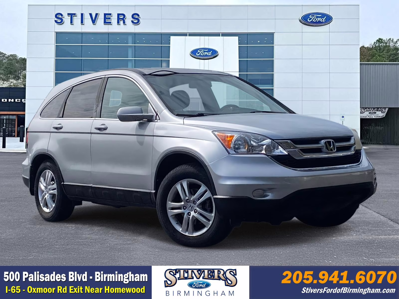 2010 Alabaster Silver Metallic Honda CR-V EX-L 4X4 SUV