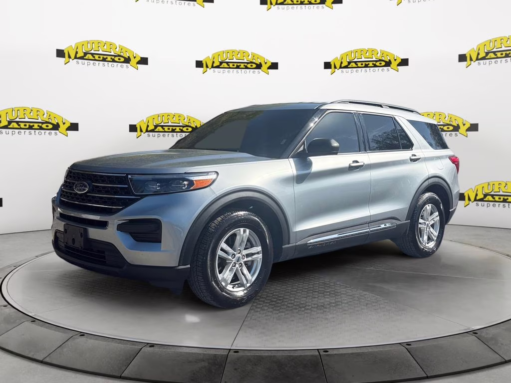 2023 Silver Metallic Ford Explorer XLT RWD SUV