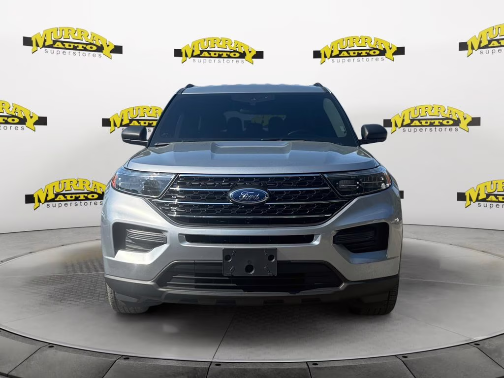2023 Silver Metallic Ford Explorer XLT RWD SUV