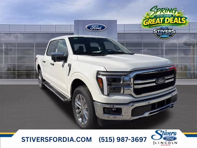 2026 White Ford F-150 Lariat 4X4 Truck