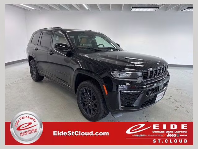 2026 Diamond Black Crystal Pearlcoat Jeep Grand Cherokee L Summit 4X4 SUV