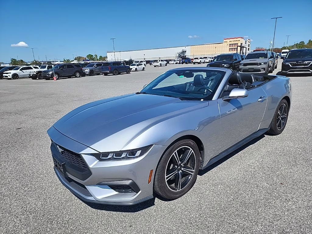 2024 Iconic Silver Metallic Ford Mustang EcoBoost RWD Convertible