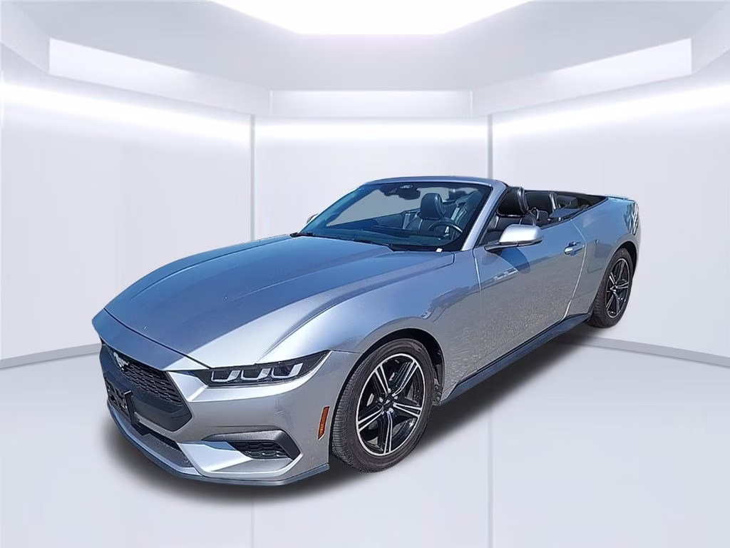 2024 Iconic Silver Metallic Ford Mustang EcoBoost RWD Convertible
