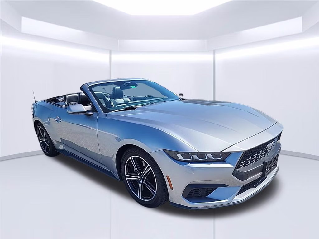 2024 Iconic Silver Metallic Ford Mustang EcoBoost RWD Convertible
