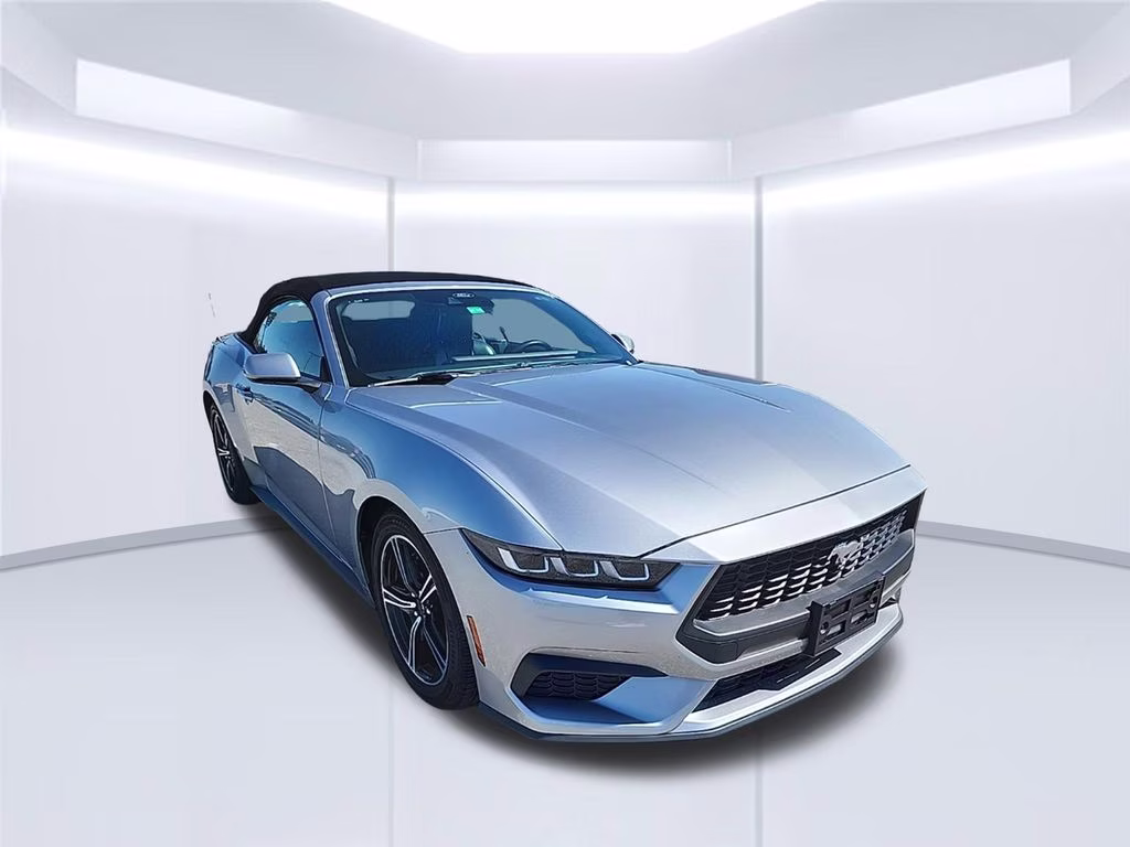 2024 Iconic Silver Metallic Ford Mustang EcoBoost RWD Convertible