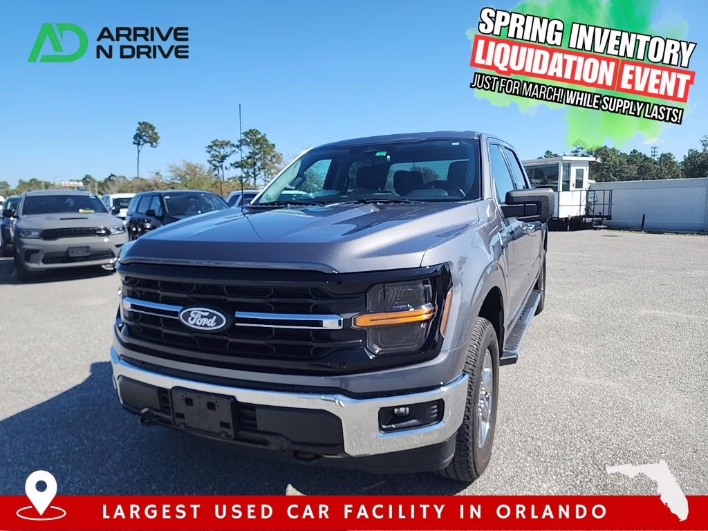 2024 Avalanche Gray Ford F-150 XLT 4X4 Truck
