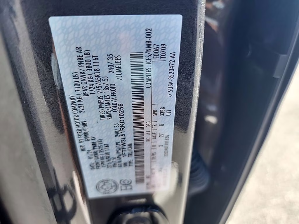 2024 Avalanche Gray Ford F-150 XLT 4X4 Truck