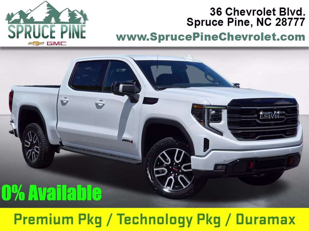 2026 Summit White GMC Sierra 1500 AT4 4X4 Truck
