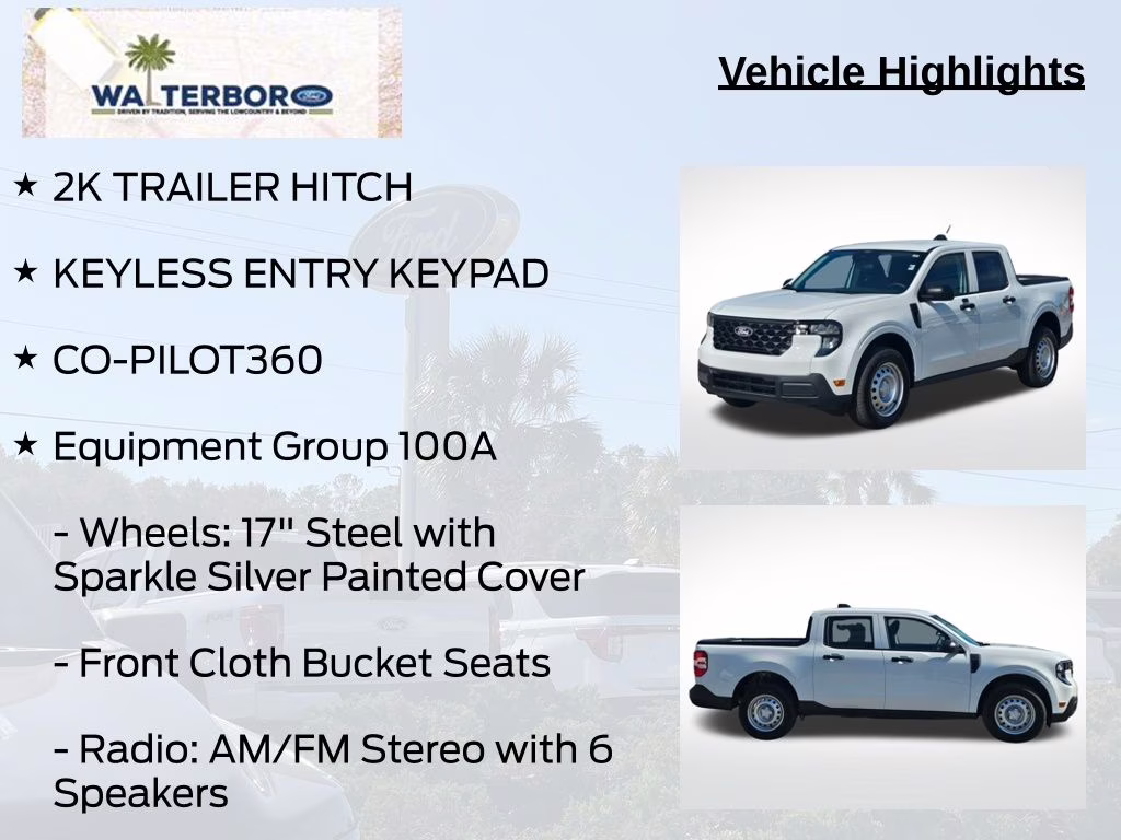 2026 Oxford White Ford Maverick XL FWD Truck