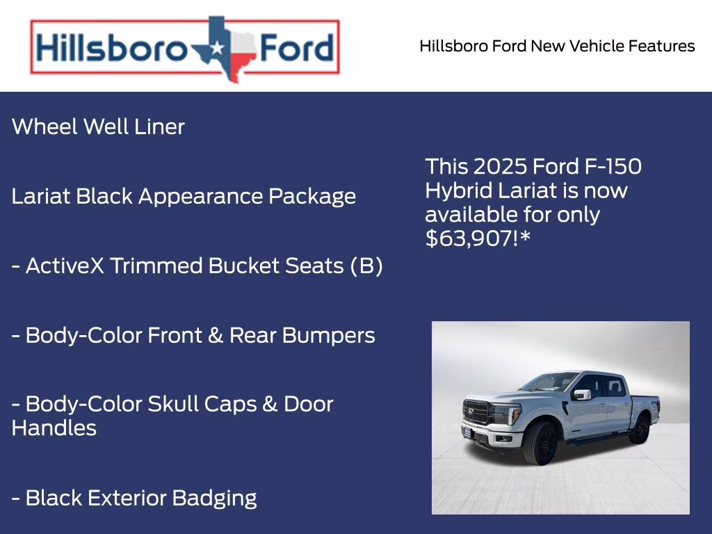 2025 Space White Metallic Ford F-150 Lariat 4X4 Truck