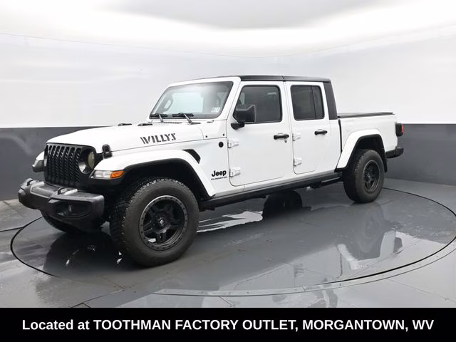 2021 Bright White Clearcoat Jeep Gladiator Willys 4X4 Truck