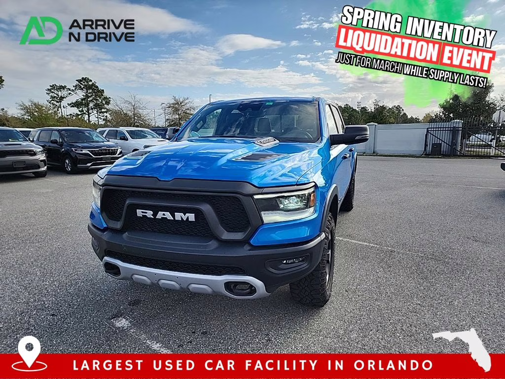 2024 Hydro Blue Pearlcoat Ram 1500 Rebel 4X4 Truck