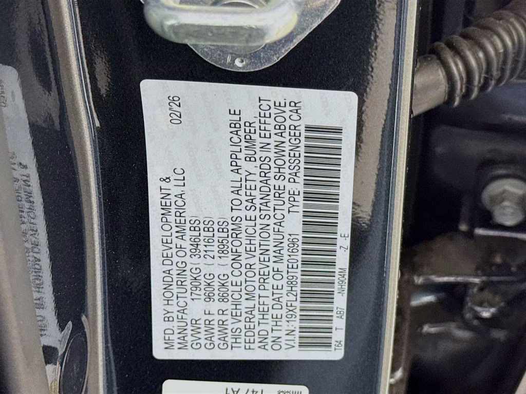 2026 Meteorite Gray Metallic Honda Civic Sport FWD Hatchback