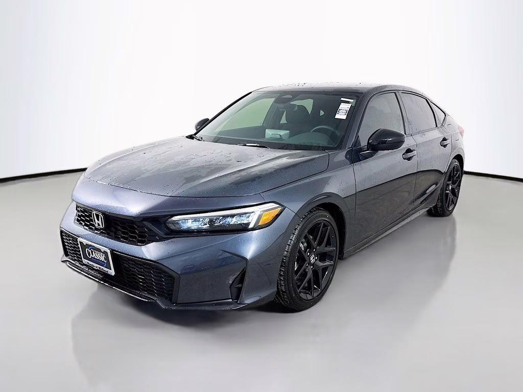 2026 Meteorite Gray Metallic Honda Civic Sport FWD Hatchback