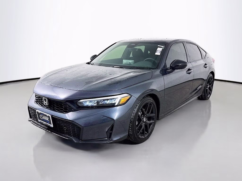 2026 Meteorite Gray Metallic Honda Civic Sport FWD Hatchback