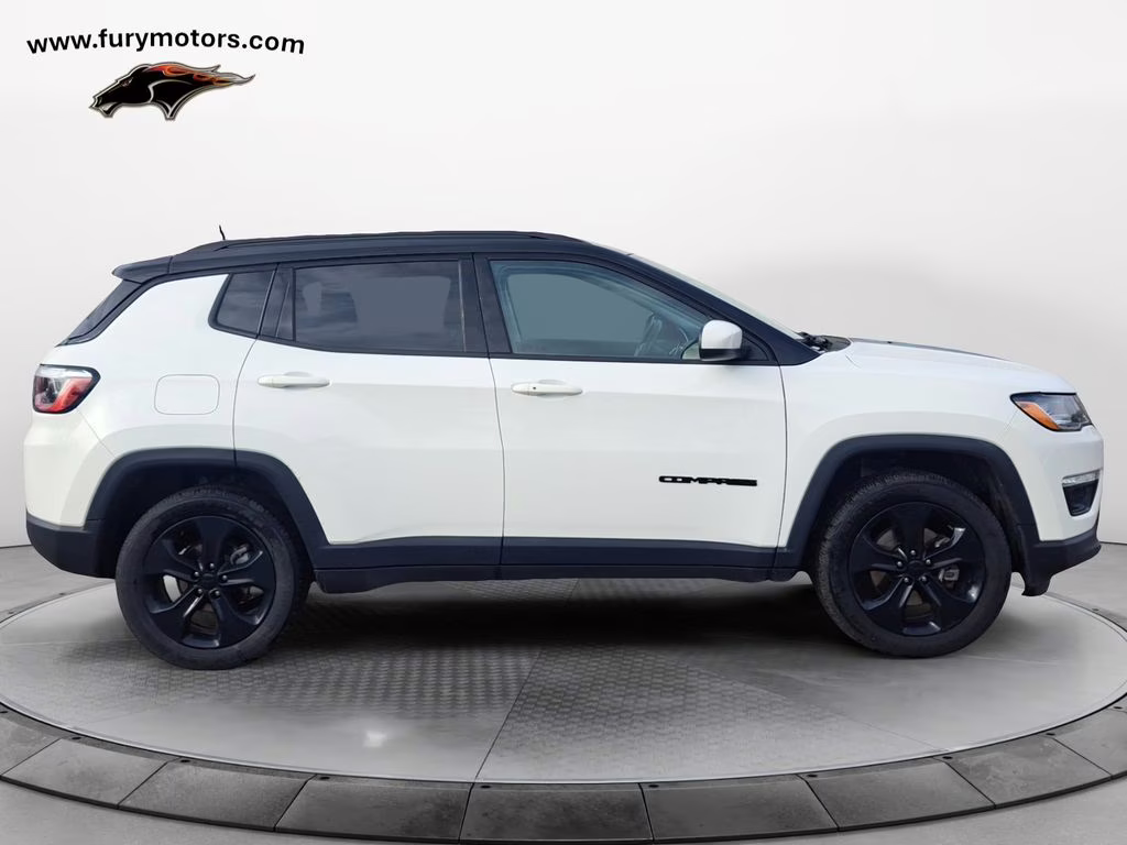 2021 White Clearcoat Jeep Compass Altitude w/Driver Assistance & Sun & Sound Pkg 4X4 SUV