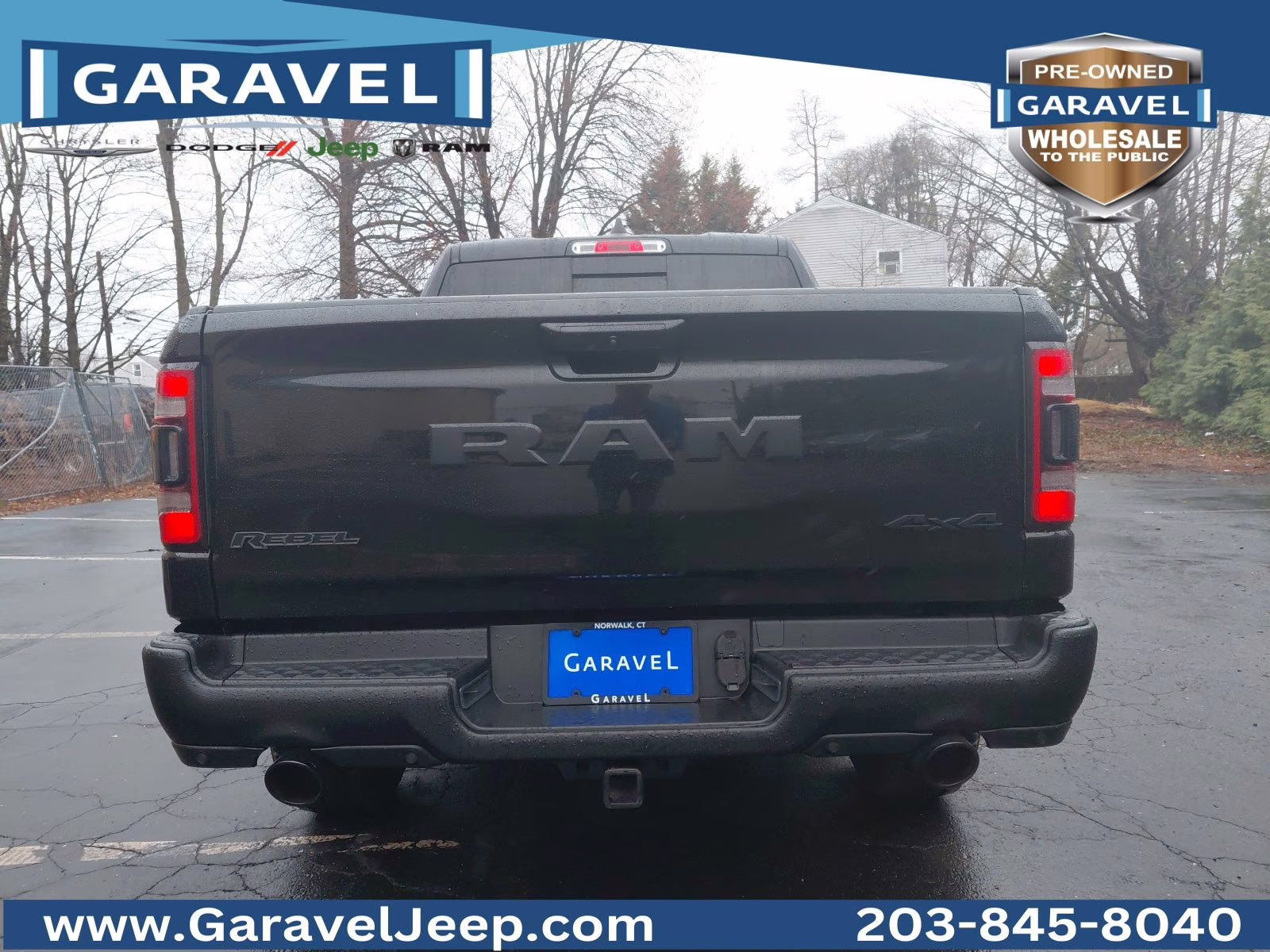 2019 Diamond Black Crystal Pearlcoat Ram 1500 Rebel 4X4 Truck