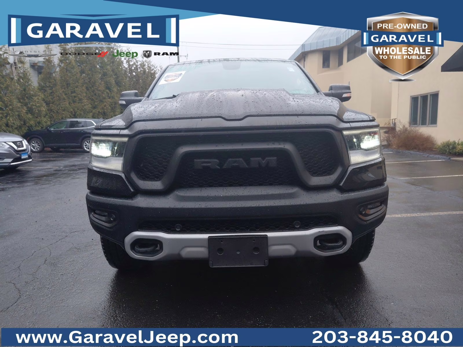 2019 Diamond Black Crystal Pearlcoat Ram 1500 Rebel 4X4 Truck
