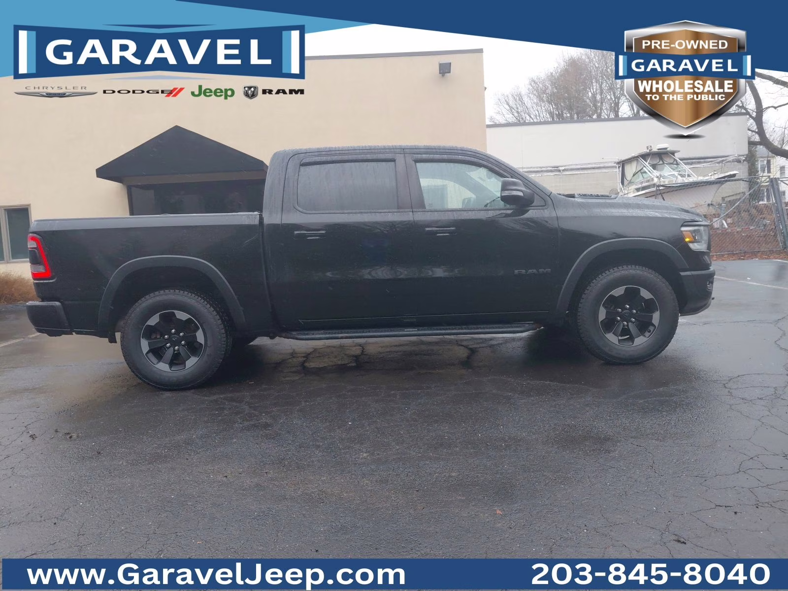 2019 Diamond Black Crystal Pearlcoat Ram 1500 Rebel 4X4 Truck