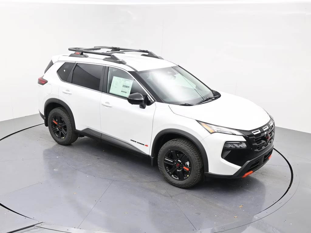 2026 Everest White Pearl Tricoat Nissan Rogue Rock Creek AWD SUV