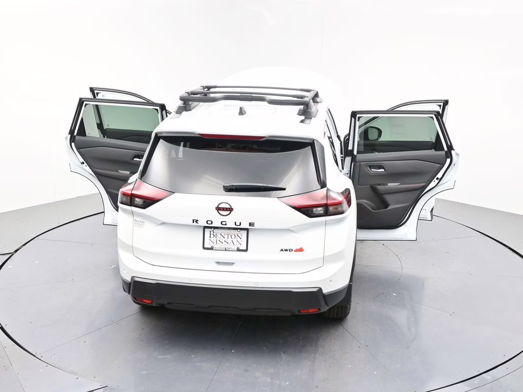 2026 Everest White Pearl Tricoat Nissan Rogue Rock Creek AWD SUV