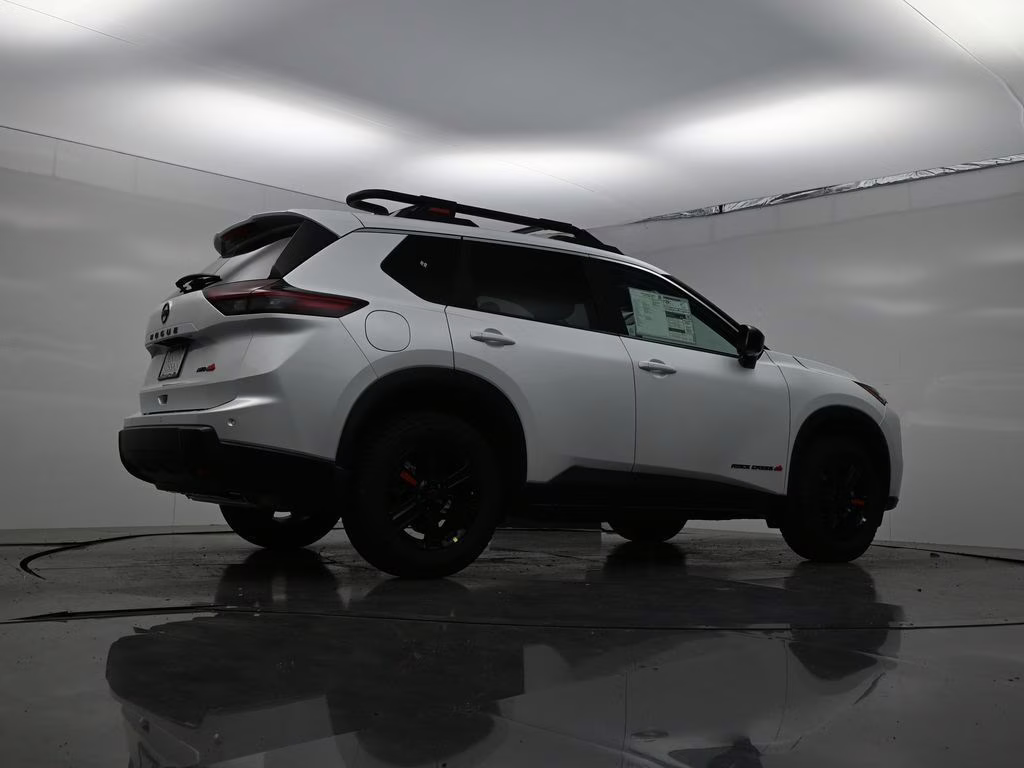2026 Everest White Pearl Tricoat Nissan Rogue Rock Creek AWD SUV