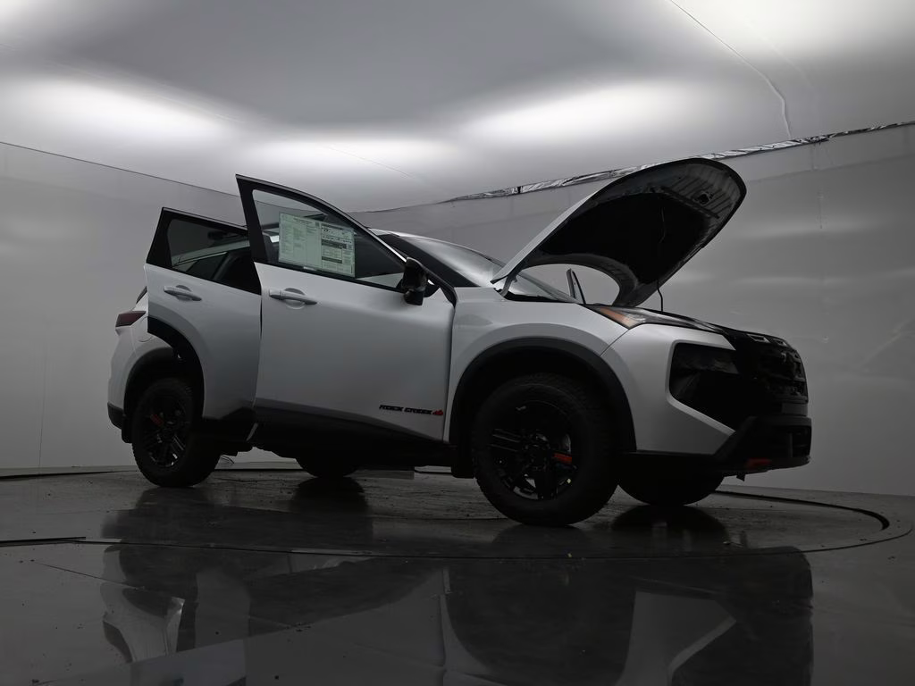 2026 Everest White Pearl Tricoat Nissan Rogue Rock Creek AWD SUV