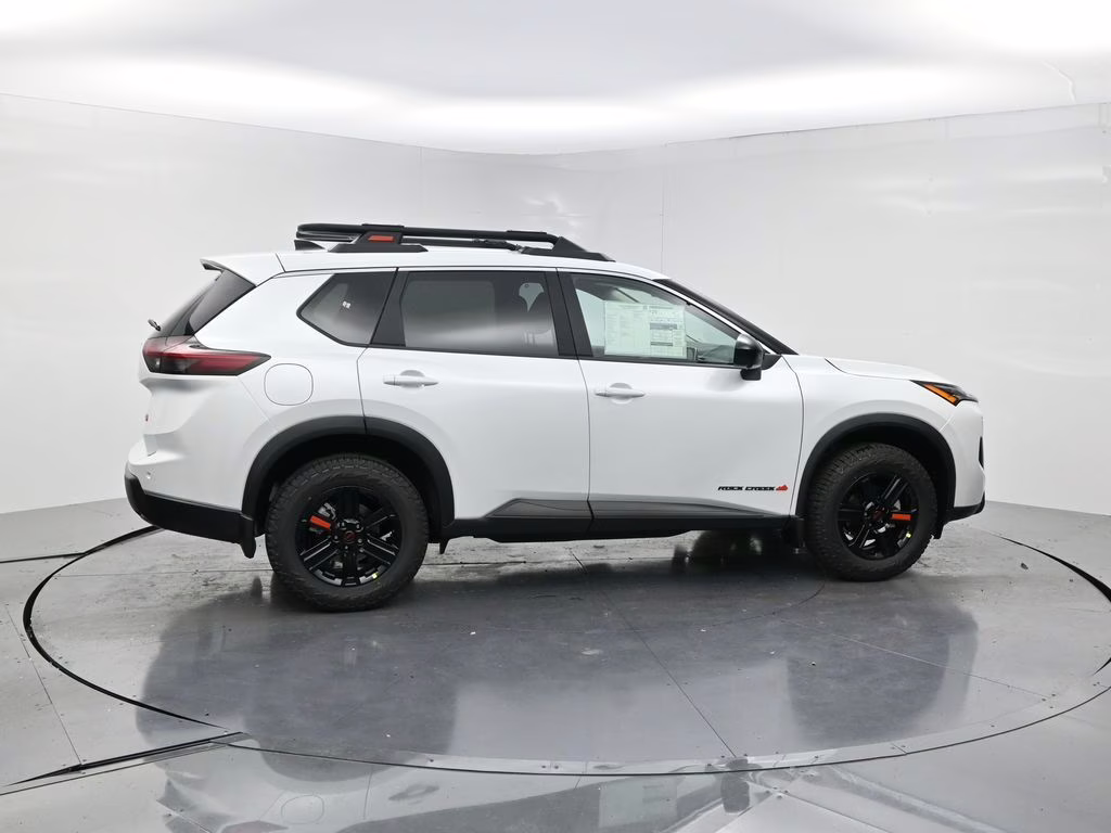 2026 Everest White Pearl Tricoat Nissan Rogue Rock Creek AWD SUV