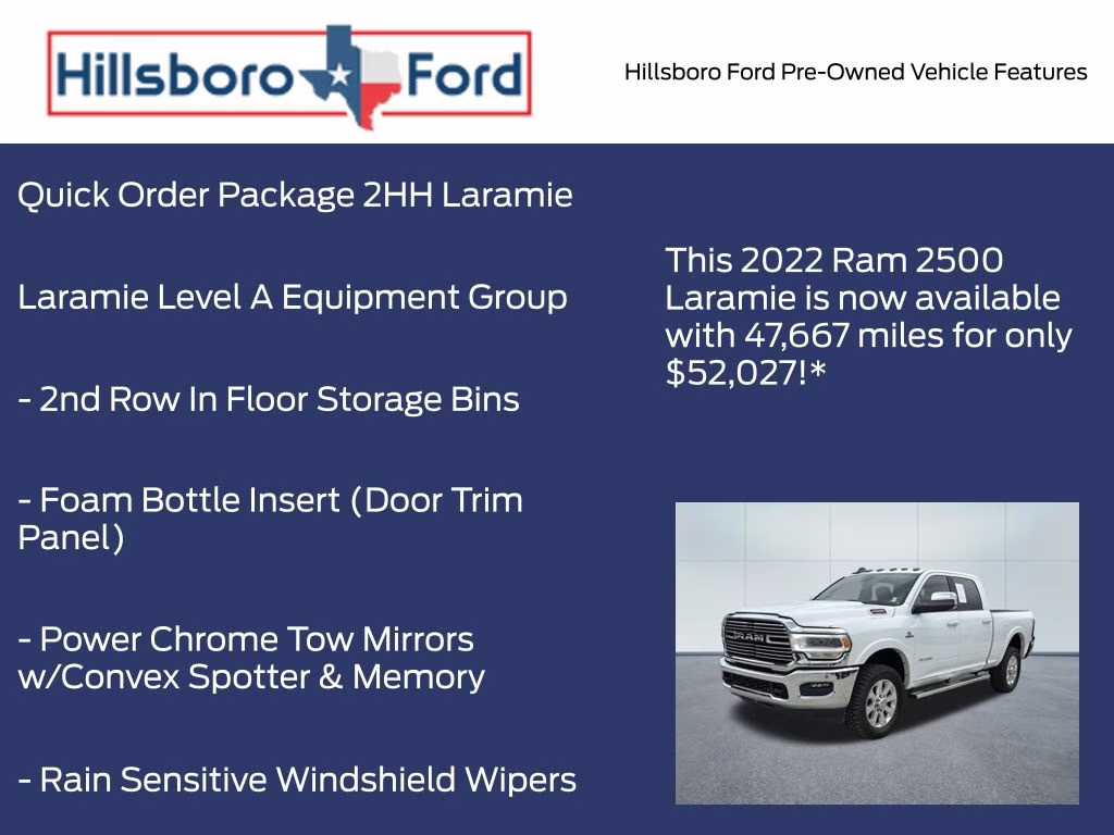 2022 Bright White Clearcoat Ram 2500 Laramie 4X4 Truck