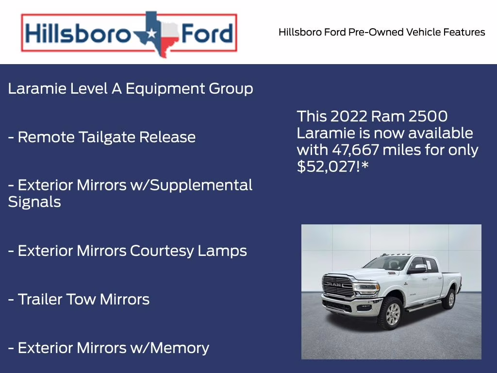 2022 Bright White Clearcoat Ram 2500 Laramie 4X4 Truck
