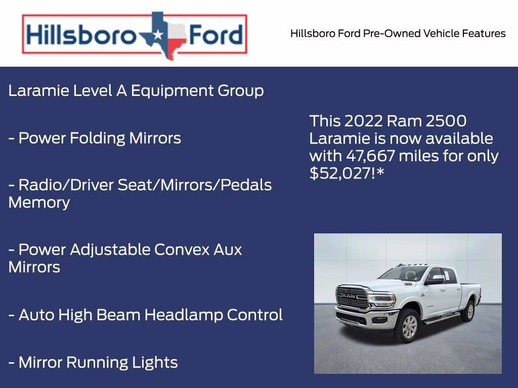 2022 Bright White Clearcoat Ram 2500 Laramie 4X4 Truck
