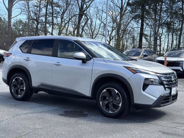 2025 Brilliant Silver Metallic Nissan Rogue SV FWD SUV