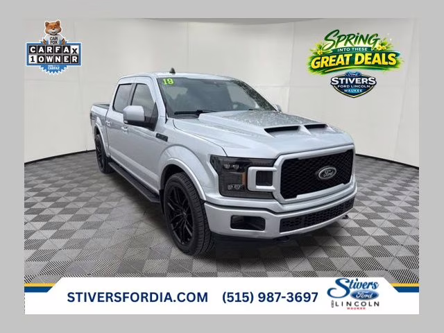 2019 Ingot Silver Ford F-150 XLT 4X4 Truck