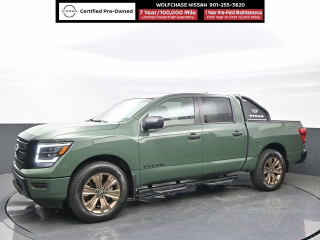 2024 Tactical Green Metallic Nissan Titan SV RWD Truck