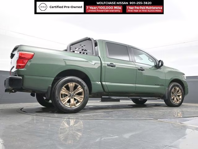 2024 Tactical Green Metallic Nissan Titan SV RWD Truck