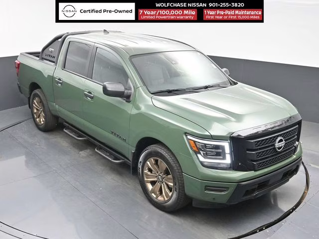 2024 Tactical Green Metallic Nissan Titan SV RWD Truck
