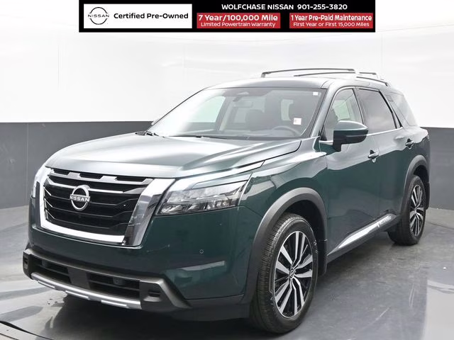 2025 Obsidian Green Pearl Nissan Pathfinder Platinum 4X4 SUV