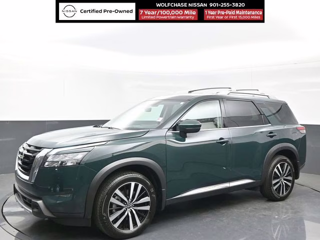 2025 Obsidian Green Pearl Nissan Pathfinder Platinum 4X4 SUV